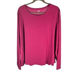 Old Navy Active CloudMotion Long Sleeve Top 3X Pink Go-Dry Perfromance Shirt New